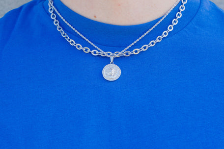 Medusa Pendant Necklace - Silver necklace Midnight City Jewellery 