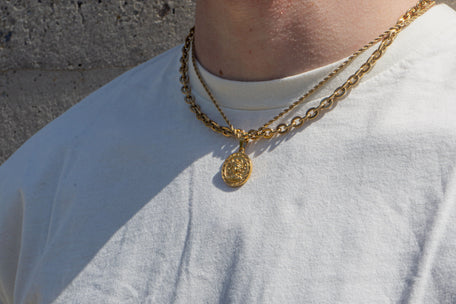 Medusa Pendant Necklace - Gold necklace Midnight City Jewellery 