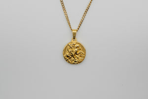 St George Pendant Necklace - Gold necklace Midnight City Jewellery 