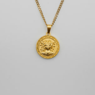 Medusa Pendant Necklace - Gold necklace Midnight City Jewellery 
