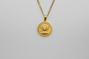 Medusa Pendant Necklace - Gold necklace Midnight City Jewellery 