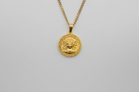 Medusa Pendant Necklace - Gold necklace Midnight City Jewellery 