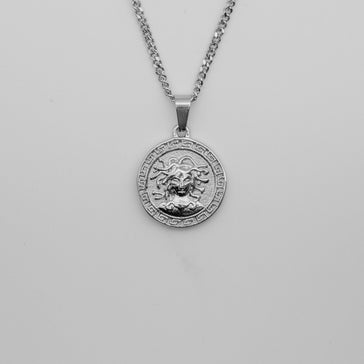 Medusa Pendant Necklace - Silver necklace Midnight City Jewellery 