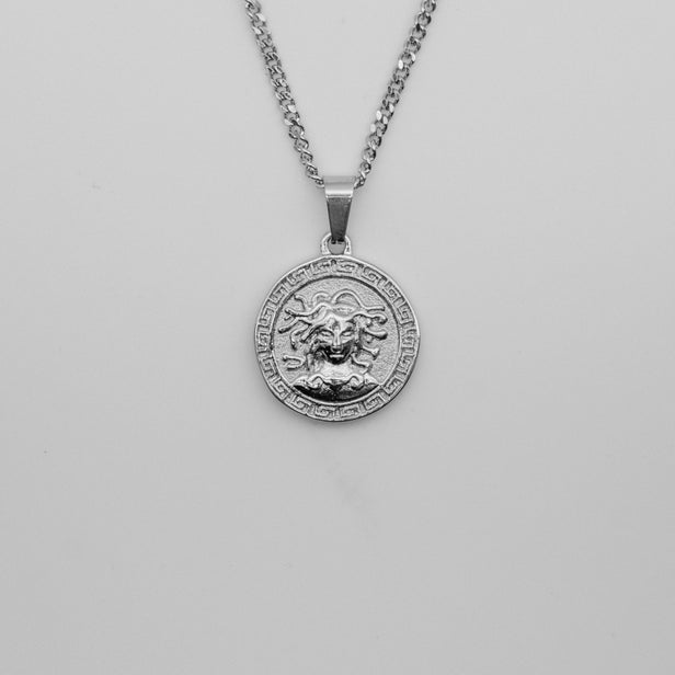 Medusa Pendant Necklace - Silver necklace Midnight City Jewellery 