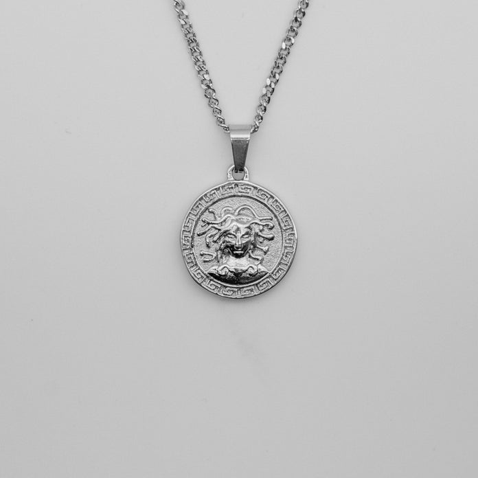Medusa Pendant Necklace - Silver necklace Midnight City Jewellery 