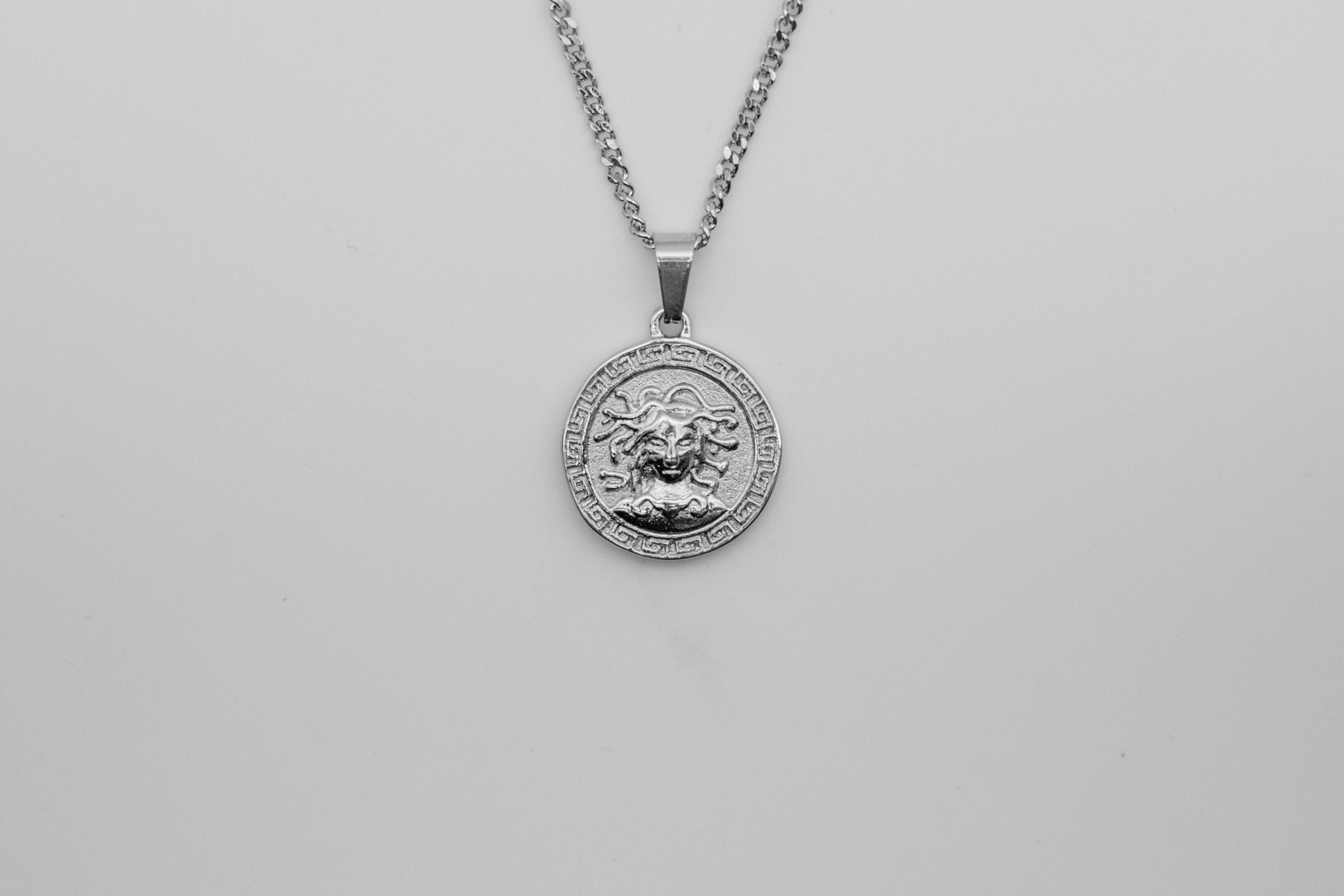 Medusa Pendant Necklace - Silver necklace Midnight City Jewellery 