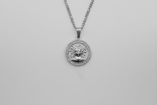 Medusa Pendant Necklace - Silver necklace Midnight City Jewellery 