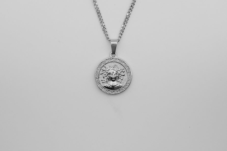 Medusa Pendant Necklace - Silver necklace Midnight City Jewellery 