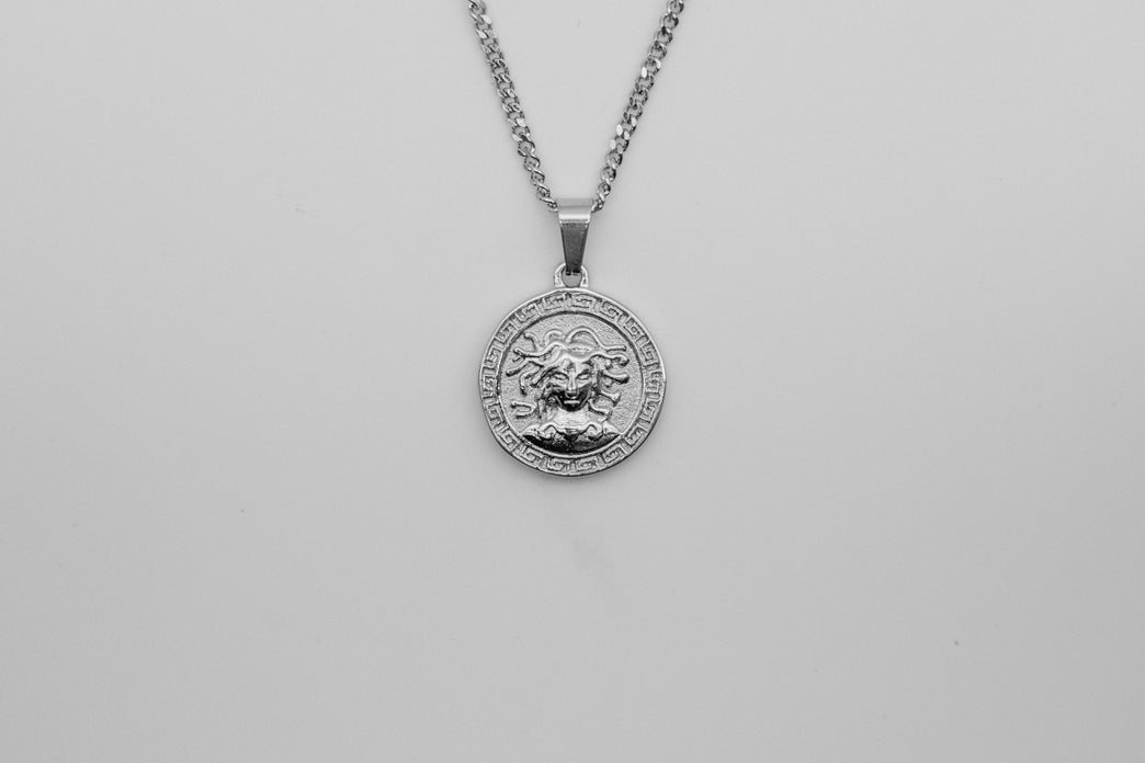 Medusa Pendant Necklace - Silver necklace Midnight City Jewellery 