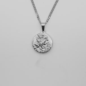 St George Pendant Necklace - Silver necklace Midnight City Jewellery 