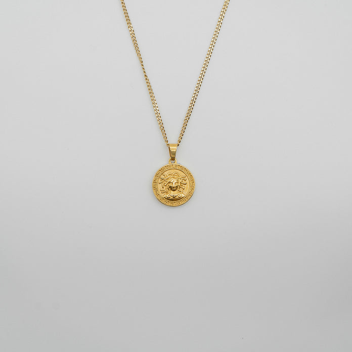 Medusa Pendant Necklace - Gold necklace Midnight City Jewellery 