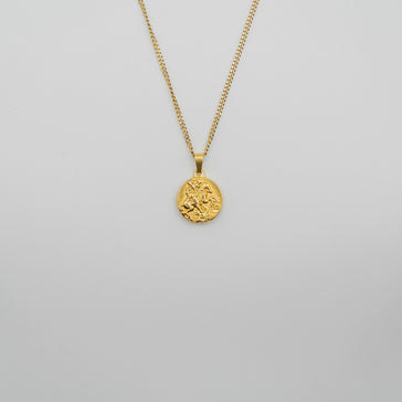 St George Pendant Necklace - Gold necklace Midnight City Jewellery 