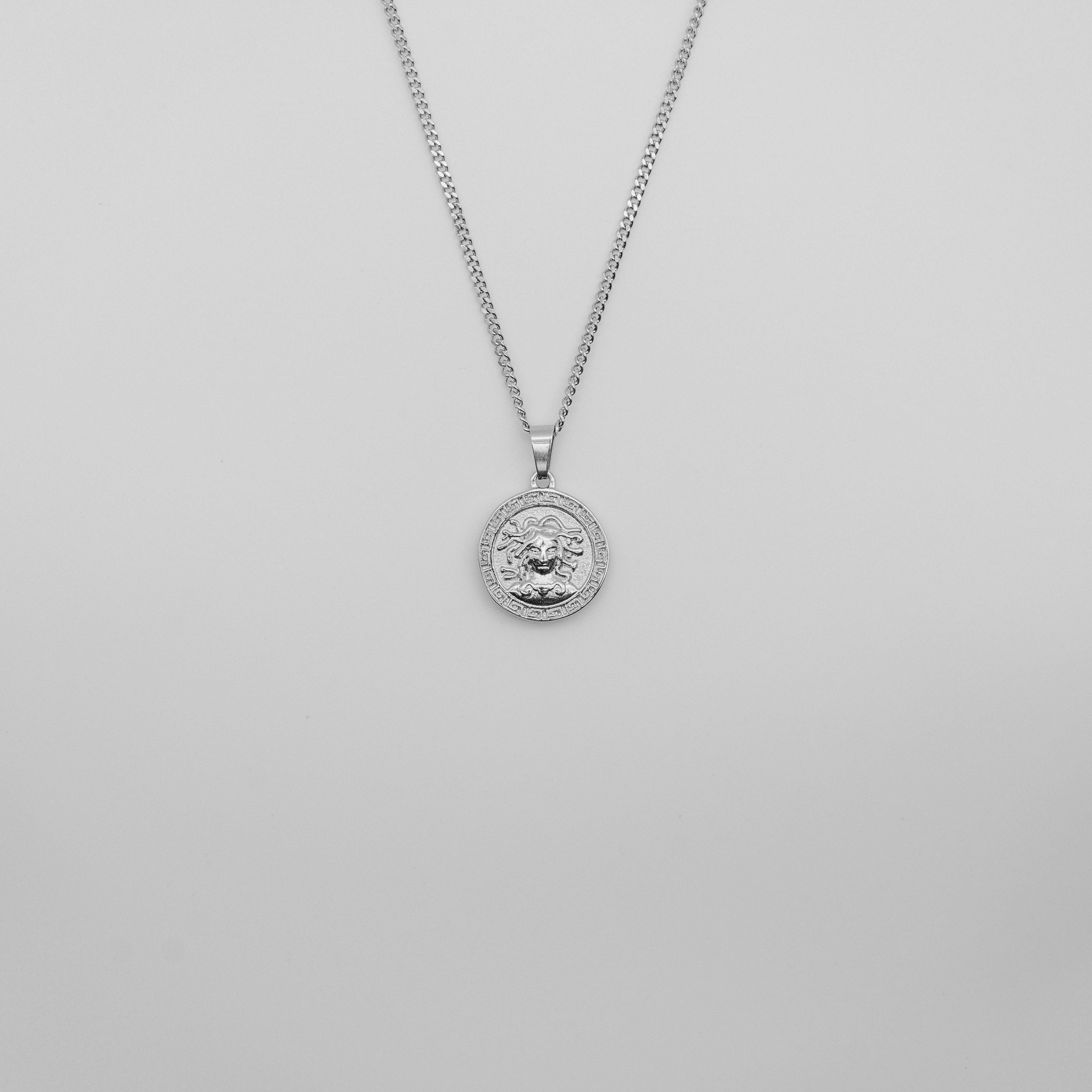 Medusa Pendant Necklace - Silver necklace Midnight City Jewellery 