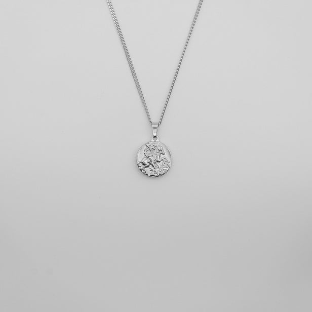 St George Pendant Necklace - Silver necklace Midnight City Jewellery 