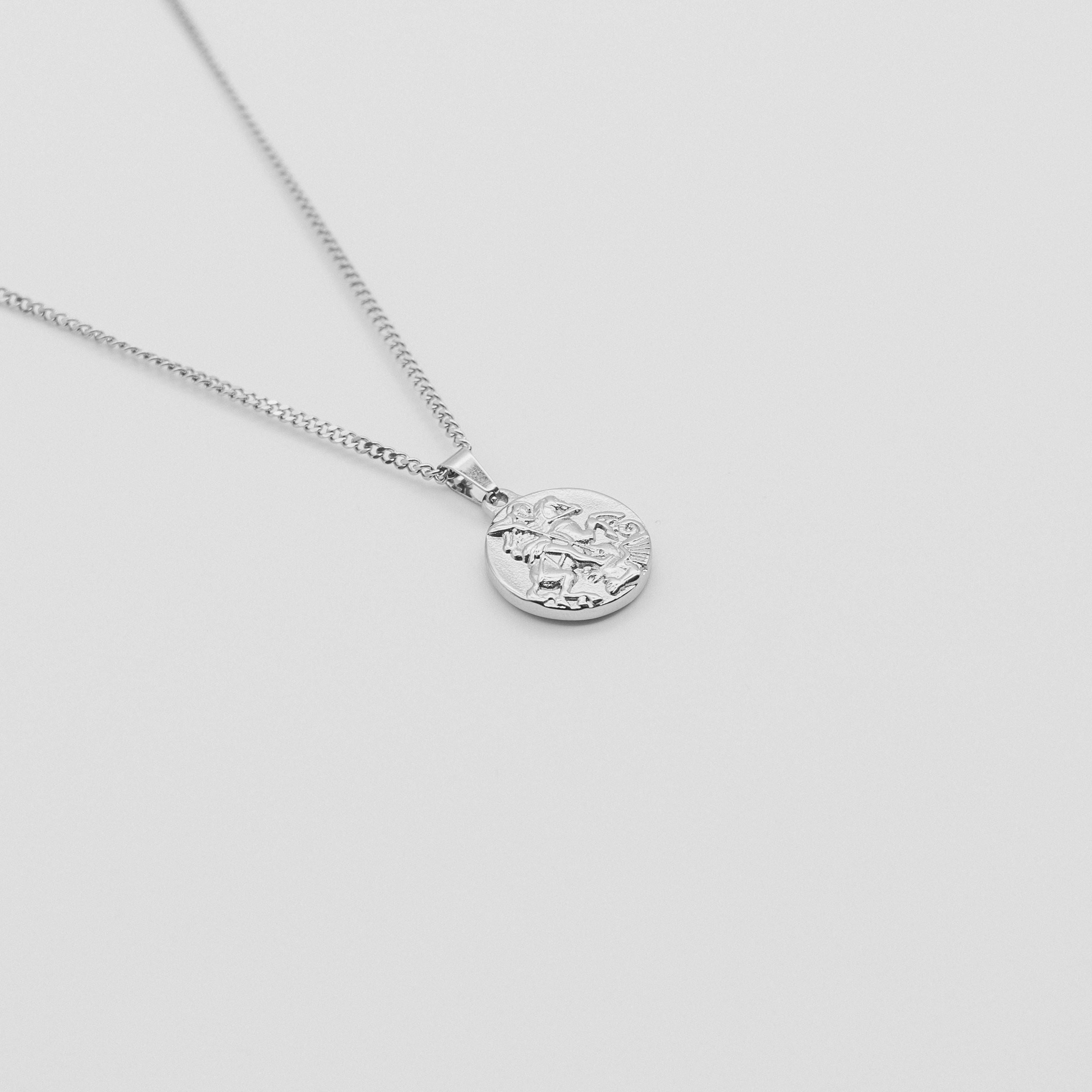 St George Pendant Necklace - Silver necklace Midnight City Jewellery 