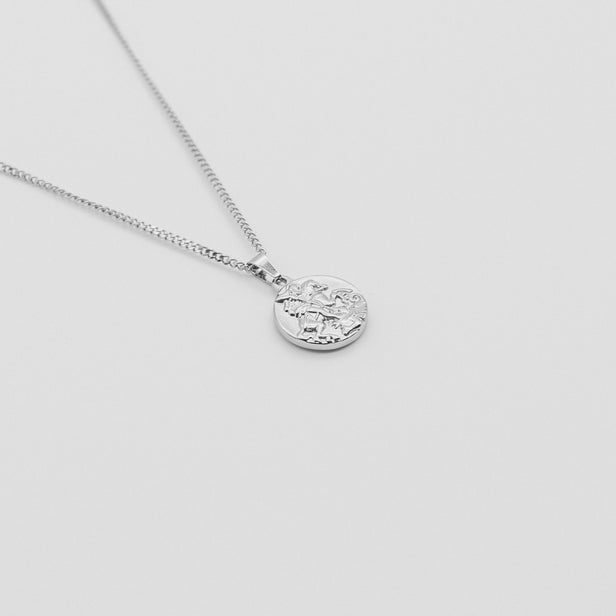 St George Pendant Necklace - Silver necklace Midnight City Jewellery 