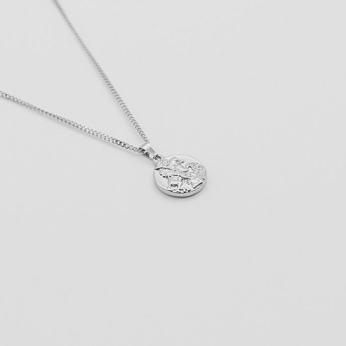 St George Pendant Necklace - Silver necklace Midnight City Jewellery 