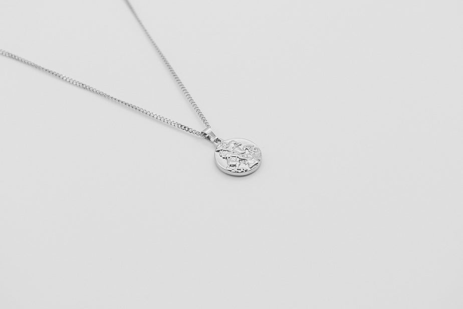 St George Pendant Necklace - Silver necklace Midnight City Jewellery 
