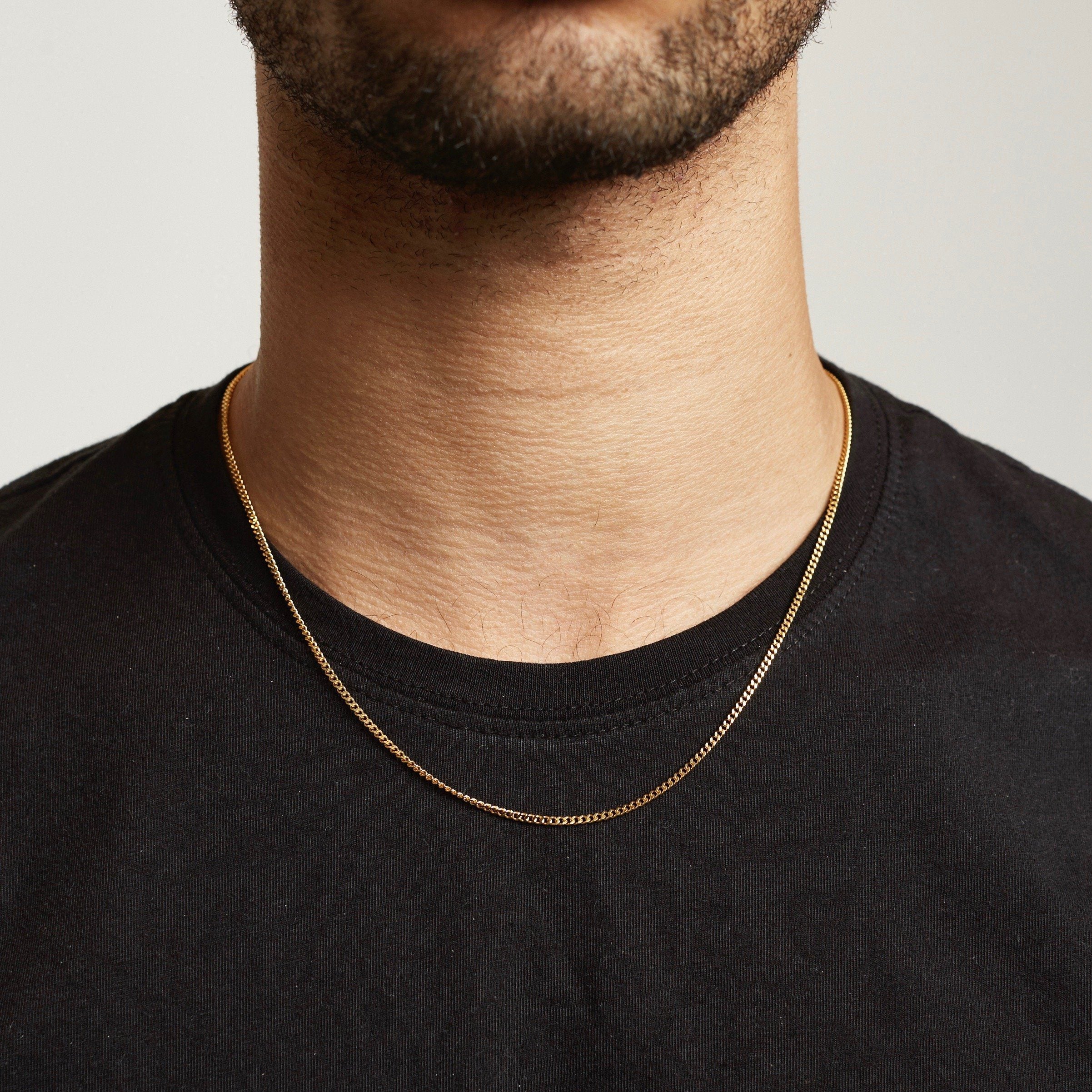 Curb Chain - Gold chain Midnight City Jewellery 45cm/18inch 2mm 