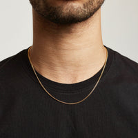 Curb Chain - Gold chain Midnight City Jewellery 45cm/18inch 2mm 