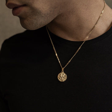 St George Pendant Necklace - Gold necklace Midnight City Jewellery 